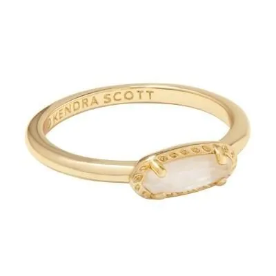 New - Size: 8 - Kendra Scott Emma 14K Gold Over Brass Band Ring - Mother of
