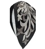 Midnight Silver Vine Headband