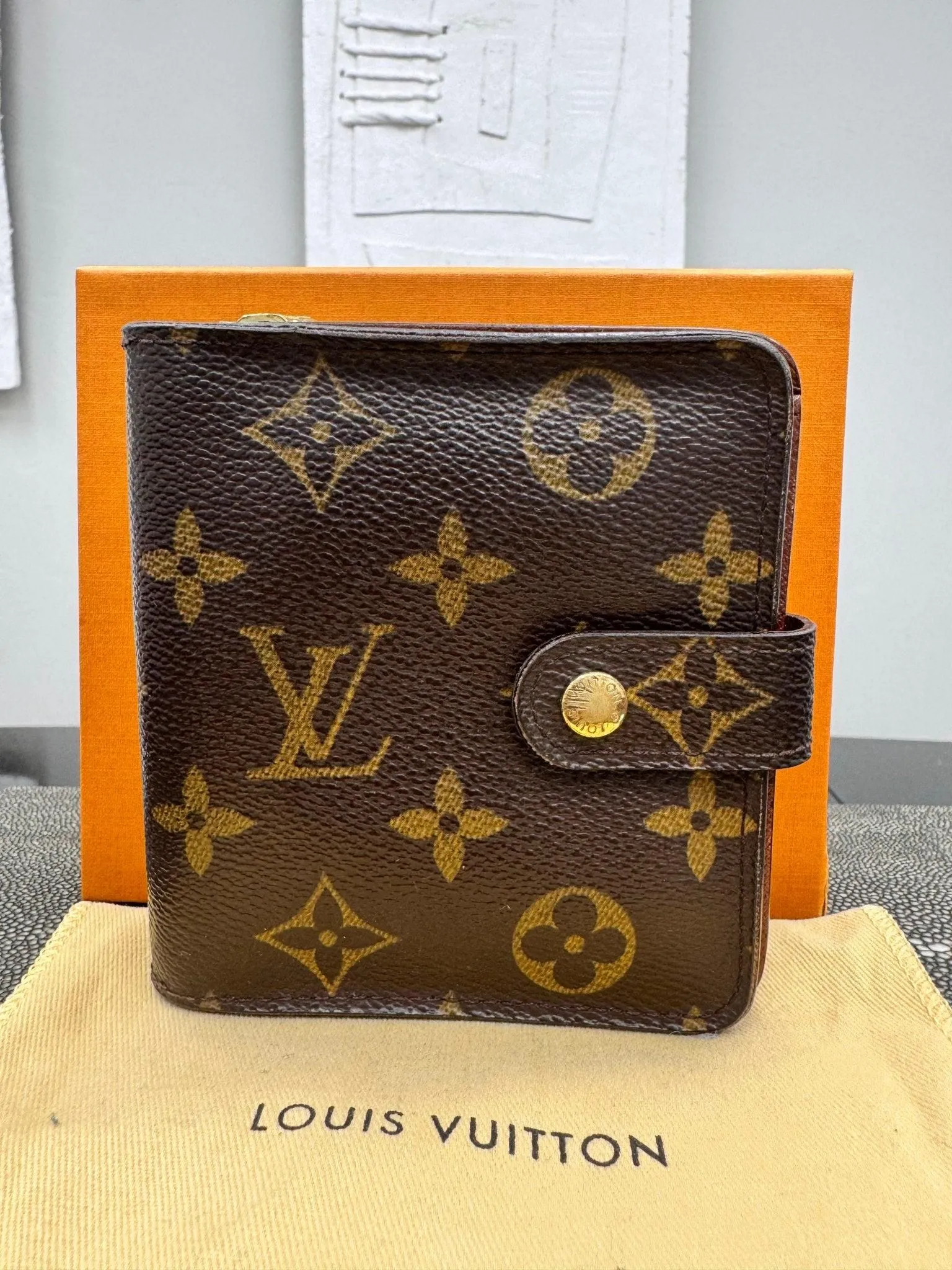 Louis Vuitton Monogram Compact Zippy Wallet