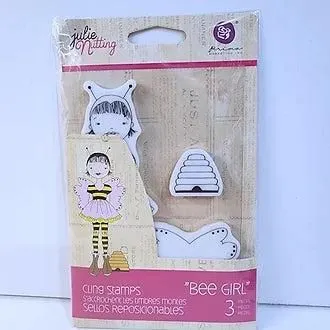 Julie Nutting Cling Stamps Bee Girl