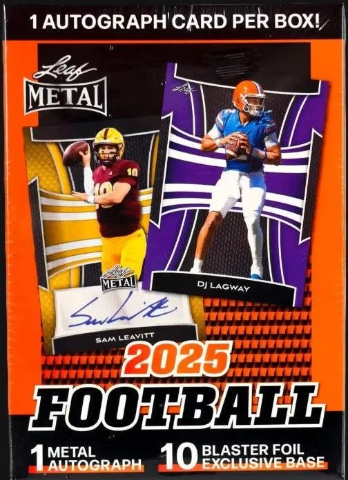 2025 Leaf Metal Football Futures Blaster Box