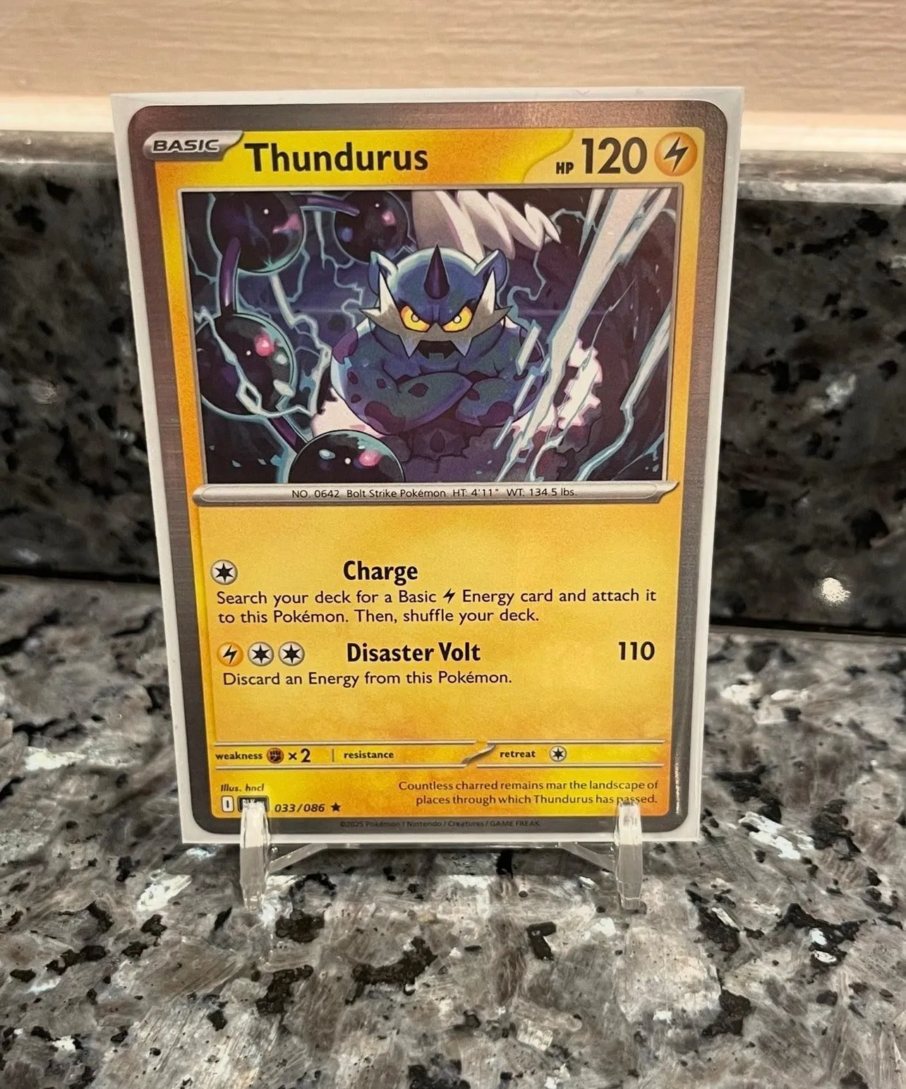Pokémon TCG Thundurus Scarlet & Violet- Black Bolt 033/086