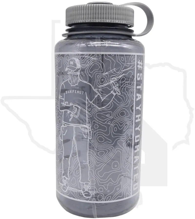 All American Maker 32oz #knifenut Nalgene Water Bottle - Titanium Gray
