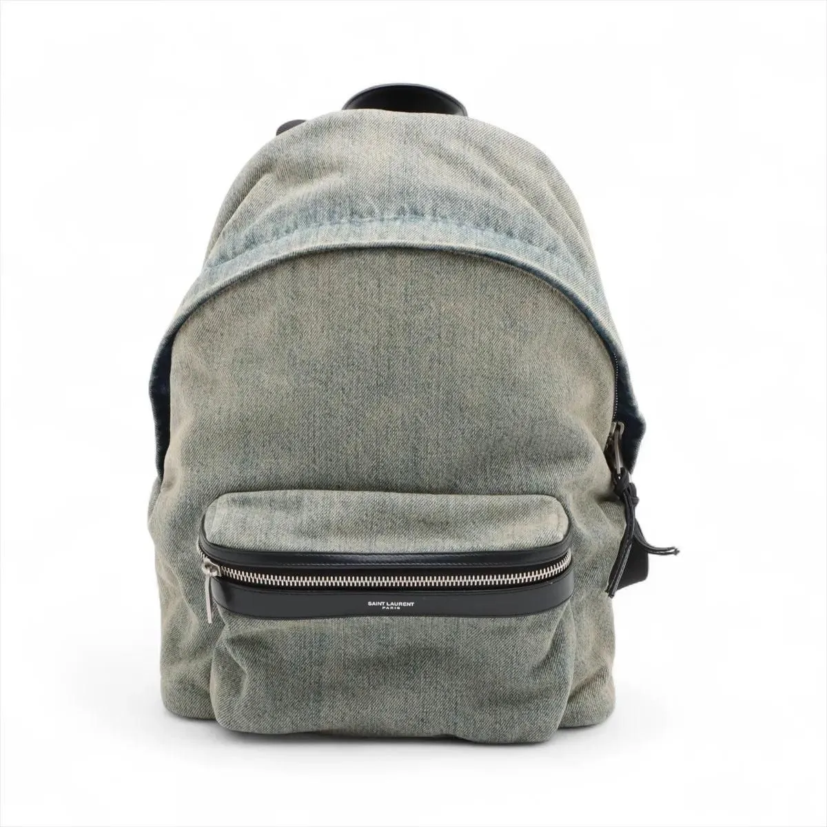 YSL City Backpack Blue Denim 3352
