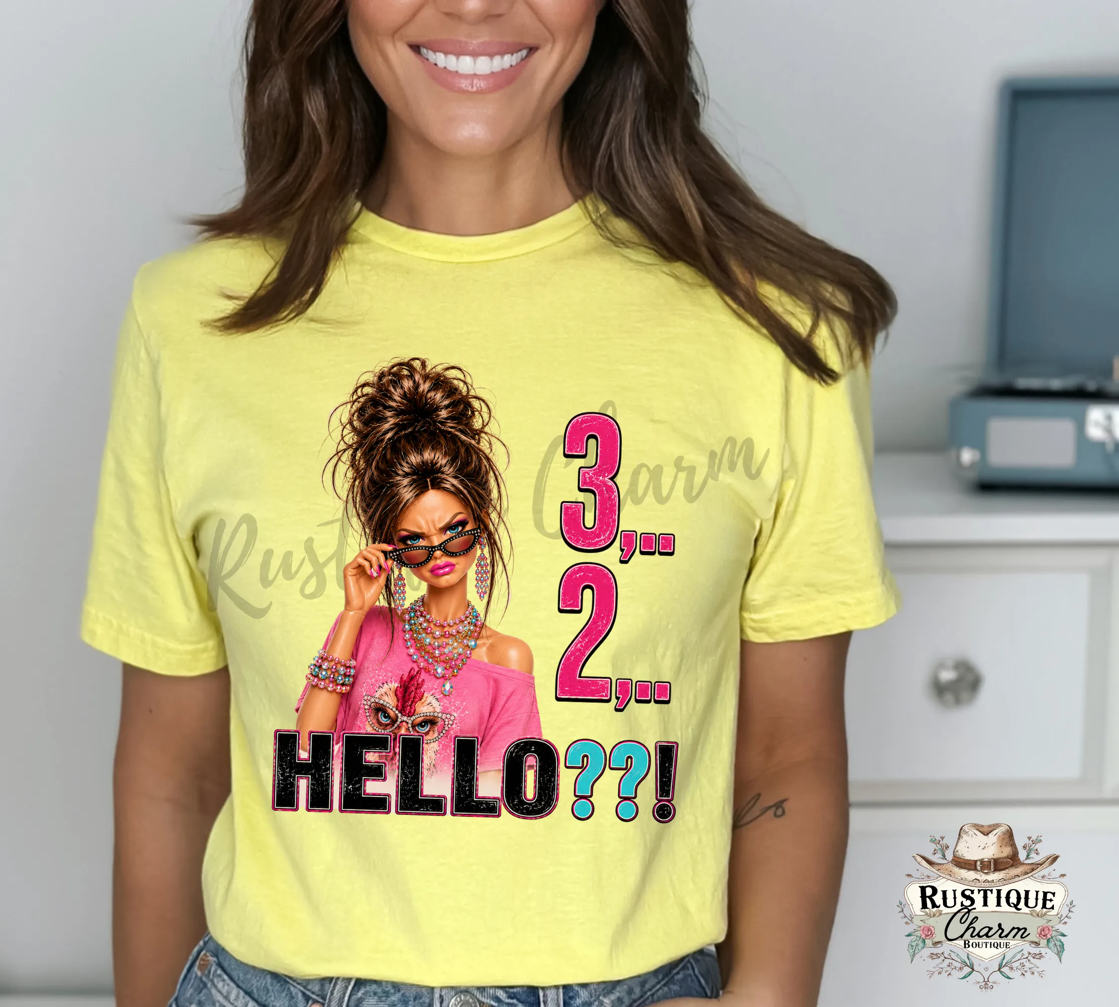 💛 3, 2... HELLO! Graphic Tee