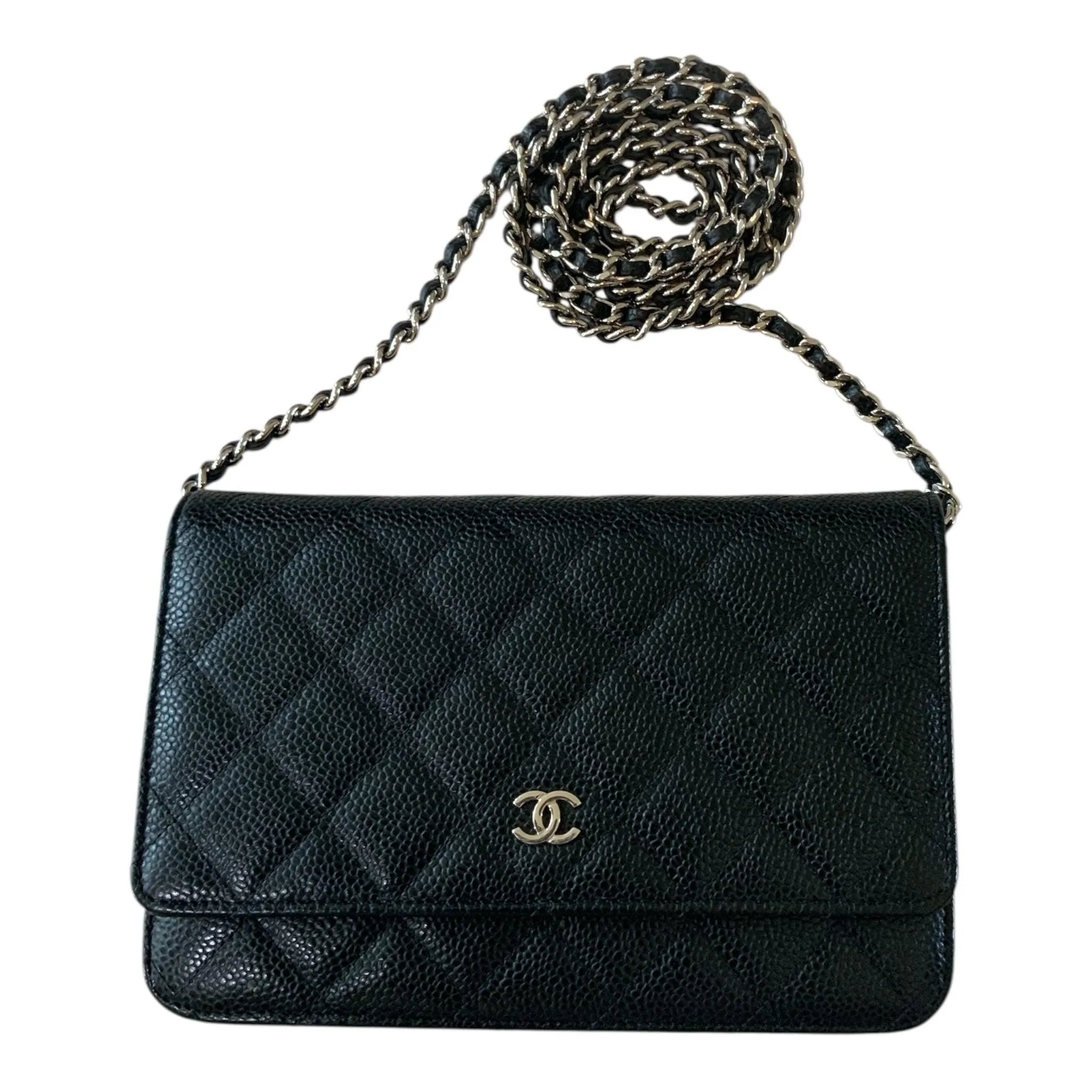 Chanel - Chanel Quilted Wallet on Chain Black