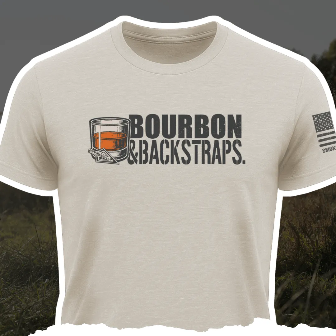 "Bourbon & Backstraps" Tee - Sand