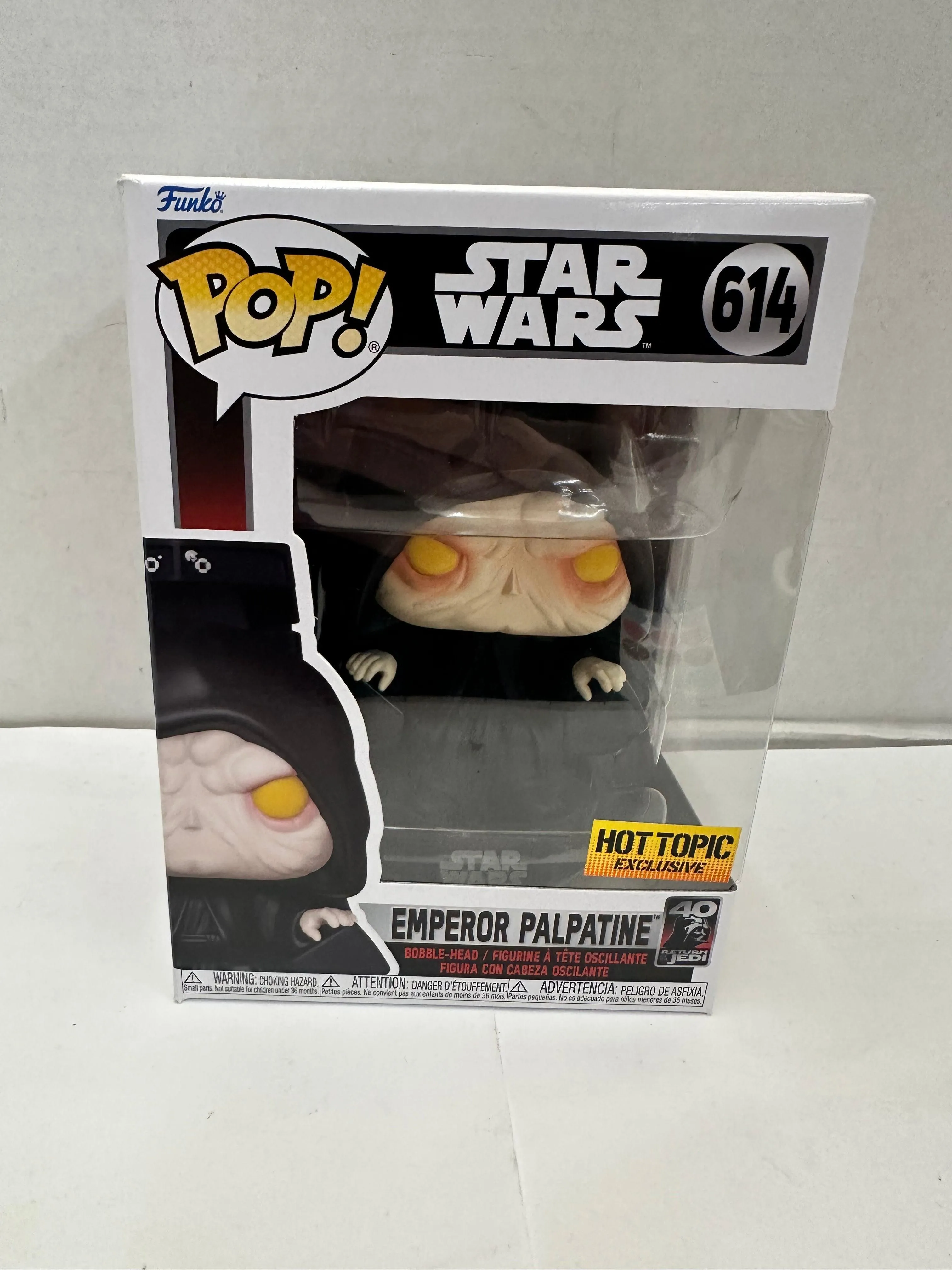 Funko Pop! Emperor Palpatine #614 Hot Topic EXCLUSIVE