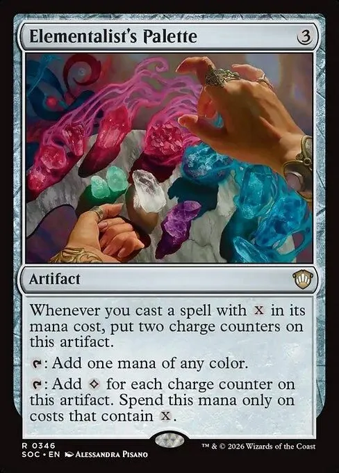 SOC, Elementalist's Palette, Standard, 346, R, Near Mint, Normal, EN