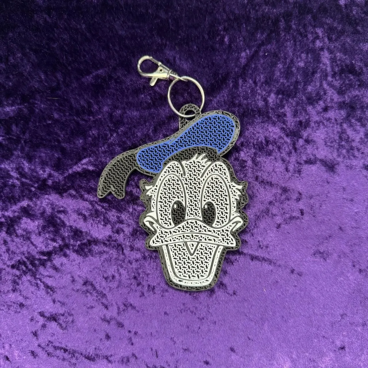 Donald Duck-Inspired 3D Printed Pin Keychain