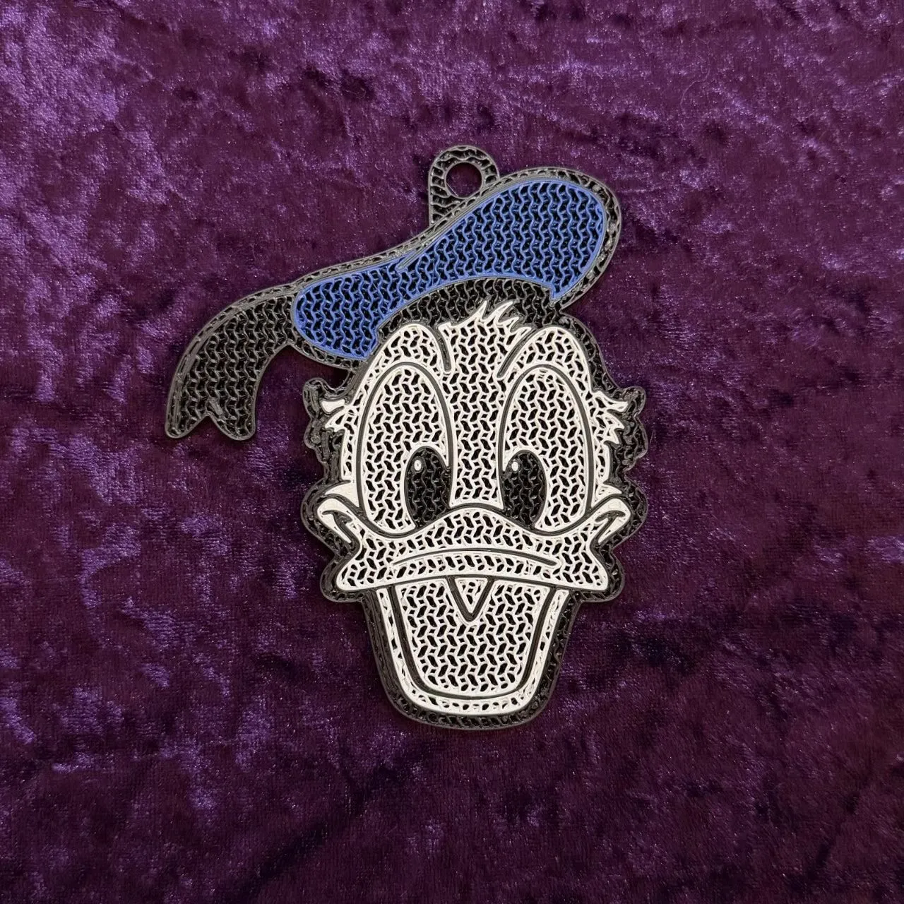 Donald Duck-Inspired 3D Printed Pin Keychain