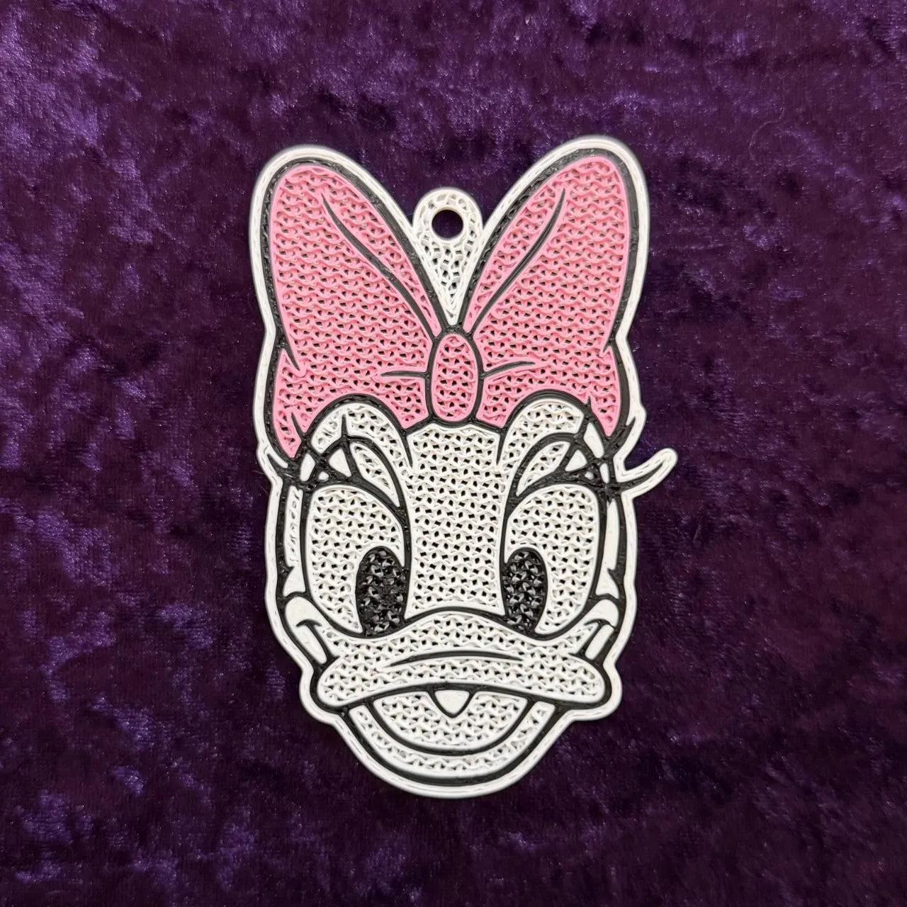 Daisy Duck-Inspired 3D Printed Pin Keychain