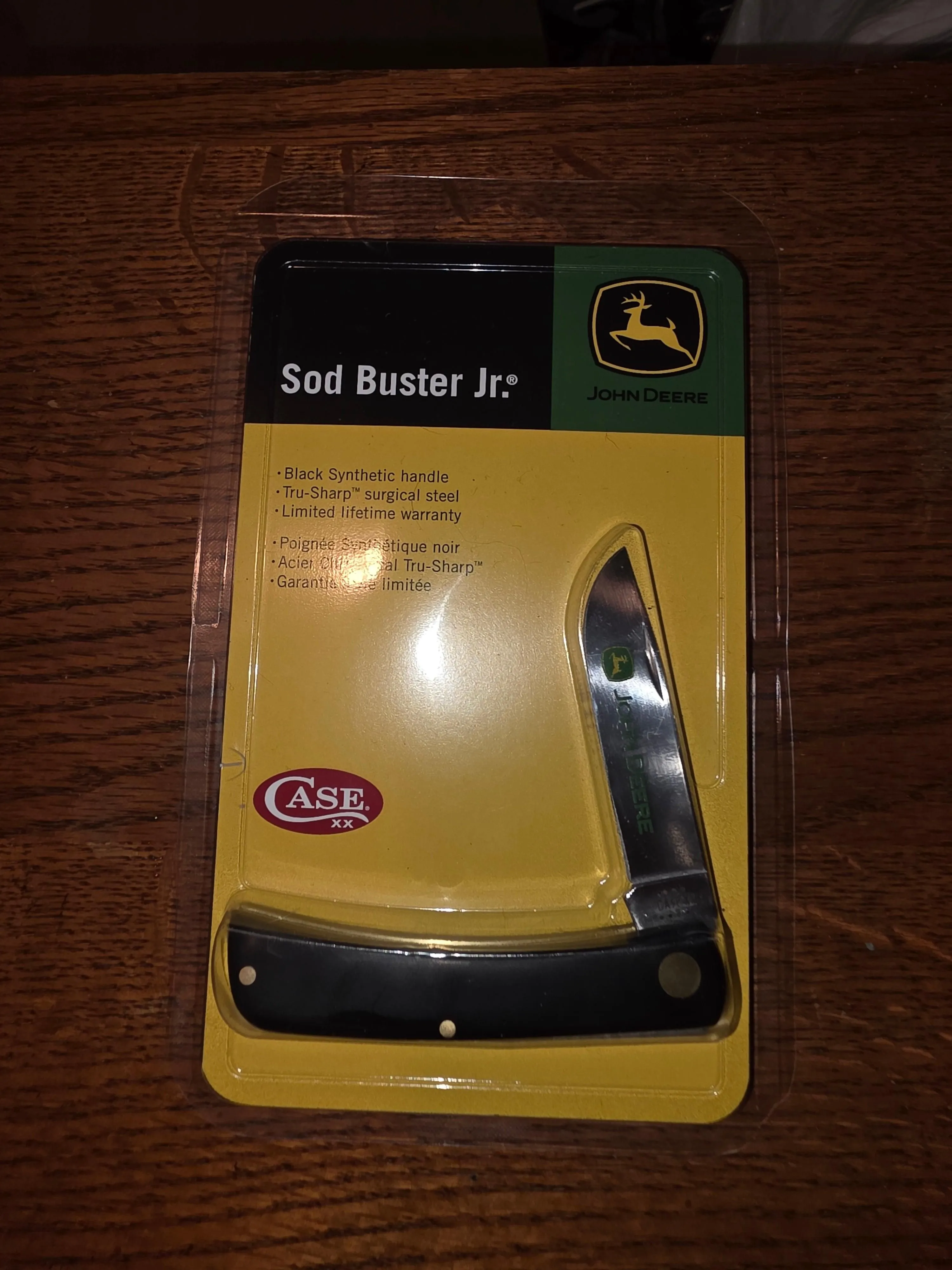 Case XX John Deere Sod Buster Jr Black Synthetic Pocket Tool