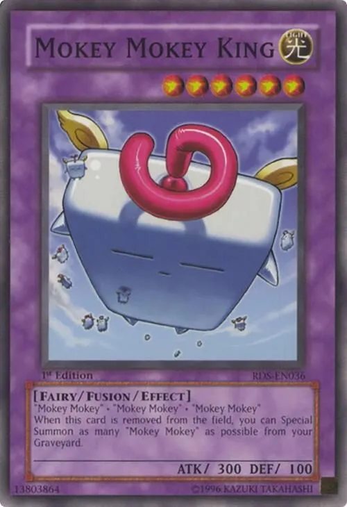 Mokey Mokey King RDS-EN036 Rise of Destiny Yu-Gi-Oh! Moderately Played 1st Edition Common / Short Print English Trading Card