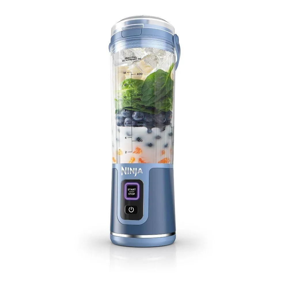New without box - Ninja Blast 18oz Portable Blender Deep Navy BC151ND: 1-Speed, 14.4W,