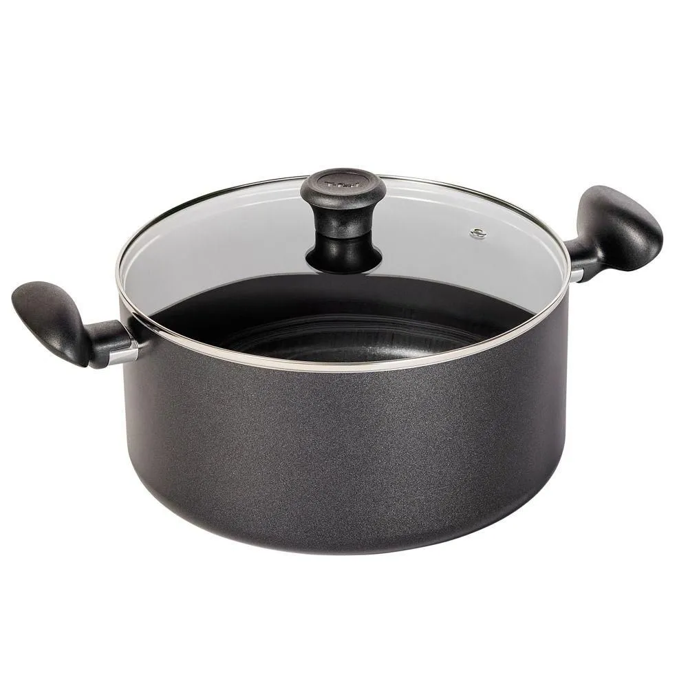 New without box - T-Fal Simply Cook 8.5qt Nonstick Wide Stock Pot with Lid Black