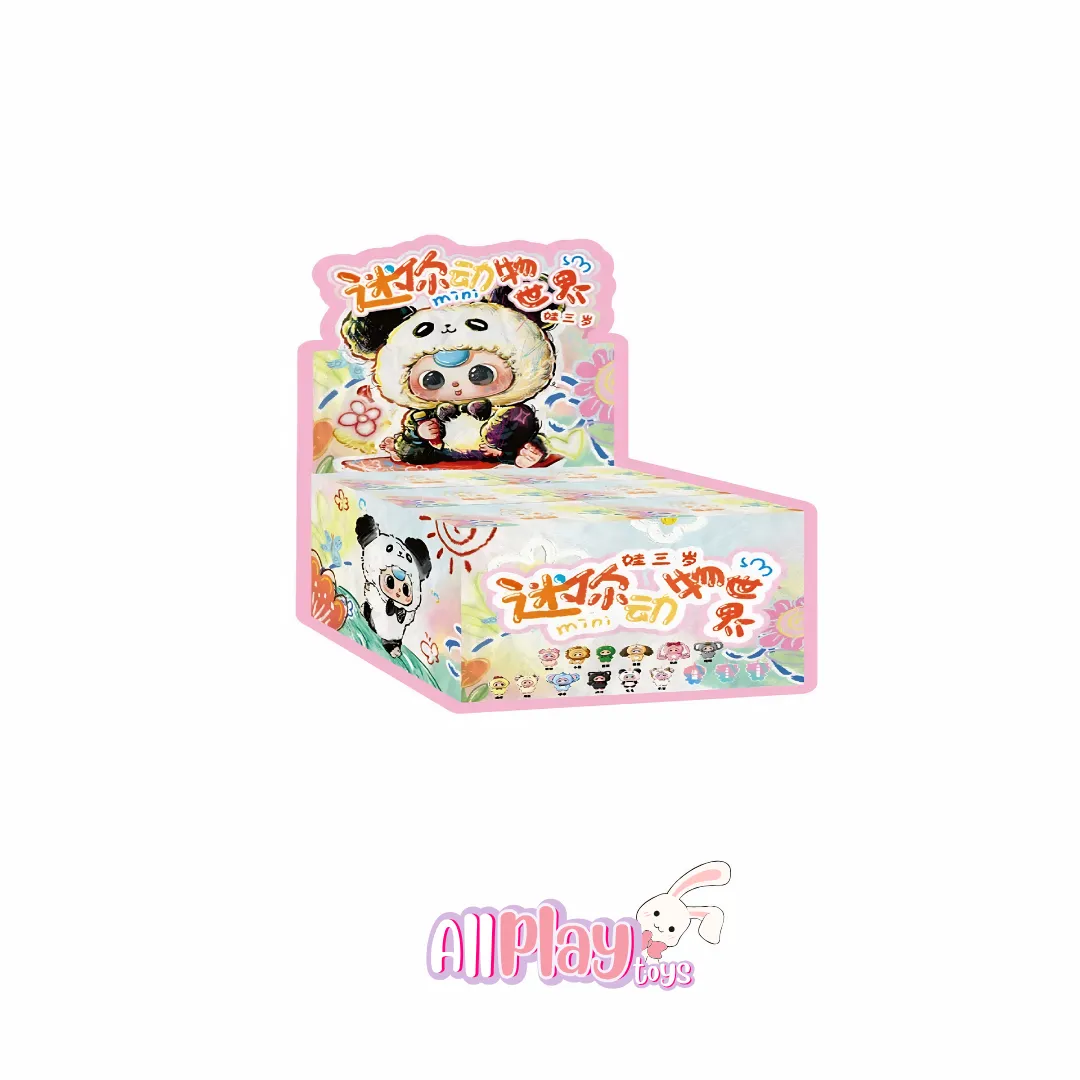 Baby Three Mini Animal World Plush Blind Box Case