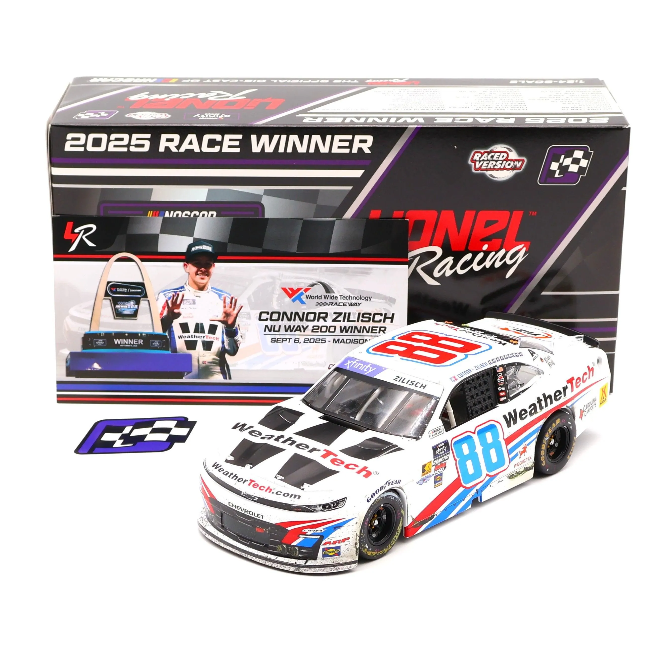 Connor Zilisch 2025 WeatherTech WWT Gateway Win 1:24 Nascar Diecast