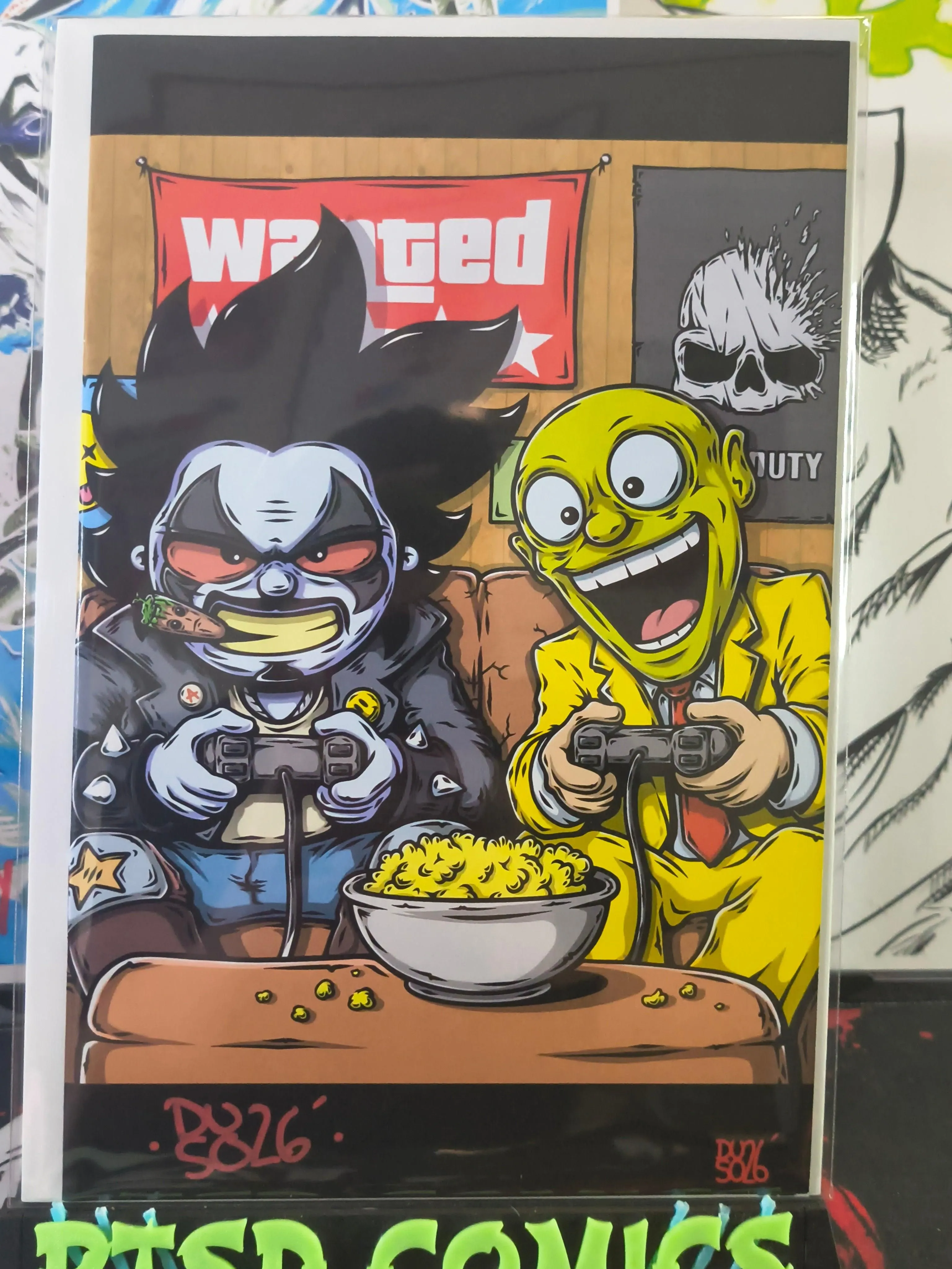 ANDY DUSO LOBO AND THE MASK ARTBOOK PAPER SIGNED