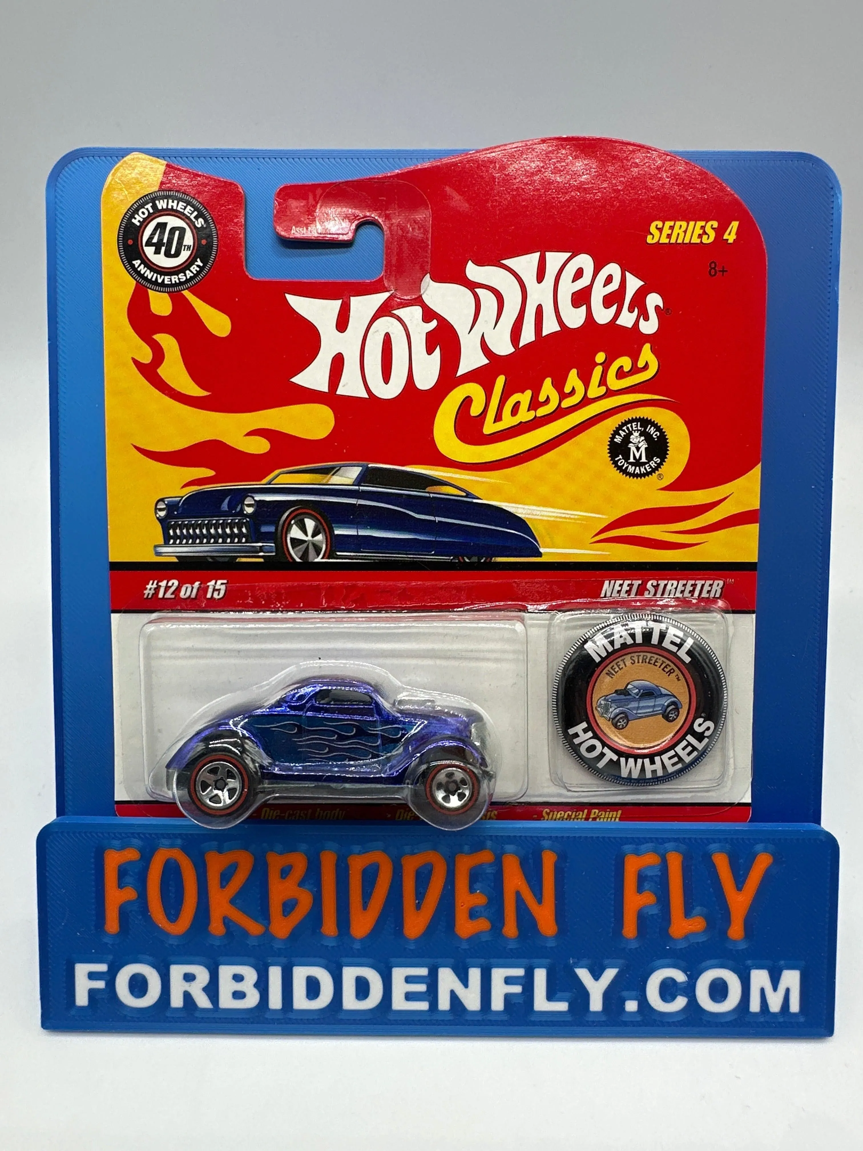 Hot Wheels Classics - Series 4 #12 of 15 - Blue Neet Streeter w/ Button