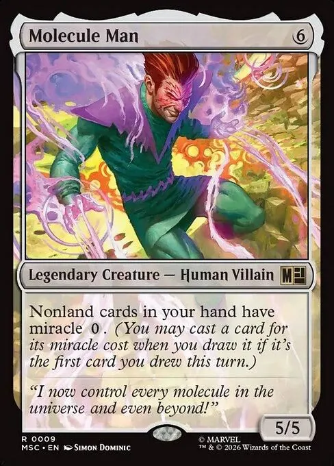 MSC, Molecule Man, Standard, 9, R, Near Mint, Normal, EN