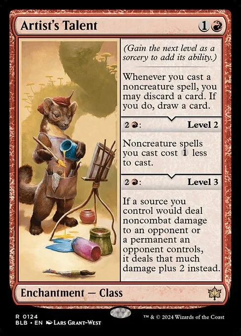 BLB, Artist's Talent, Standard, 124, R, Near Mint, Normal, EN