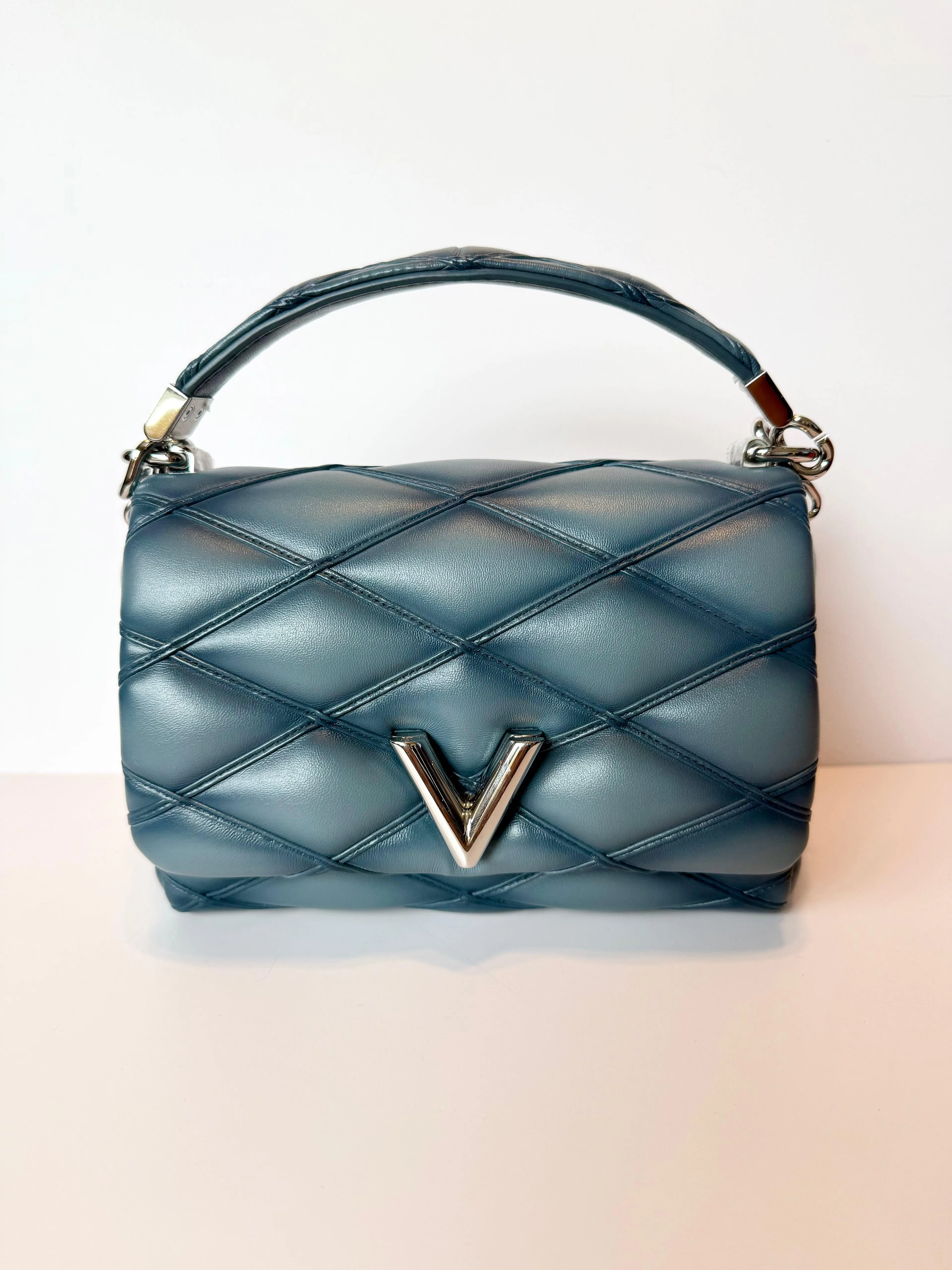Louis Vuitton GO-14 lambskin PM in denim blue