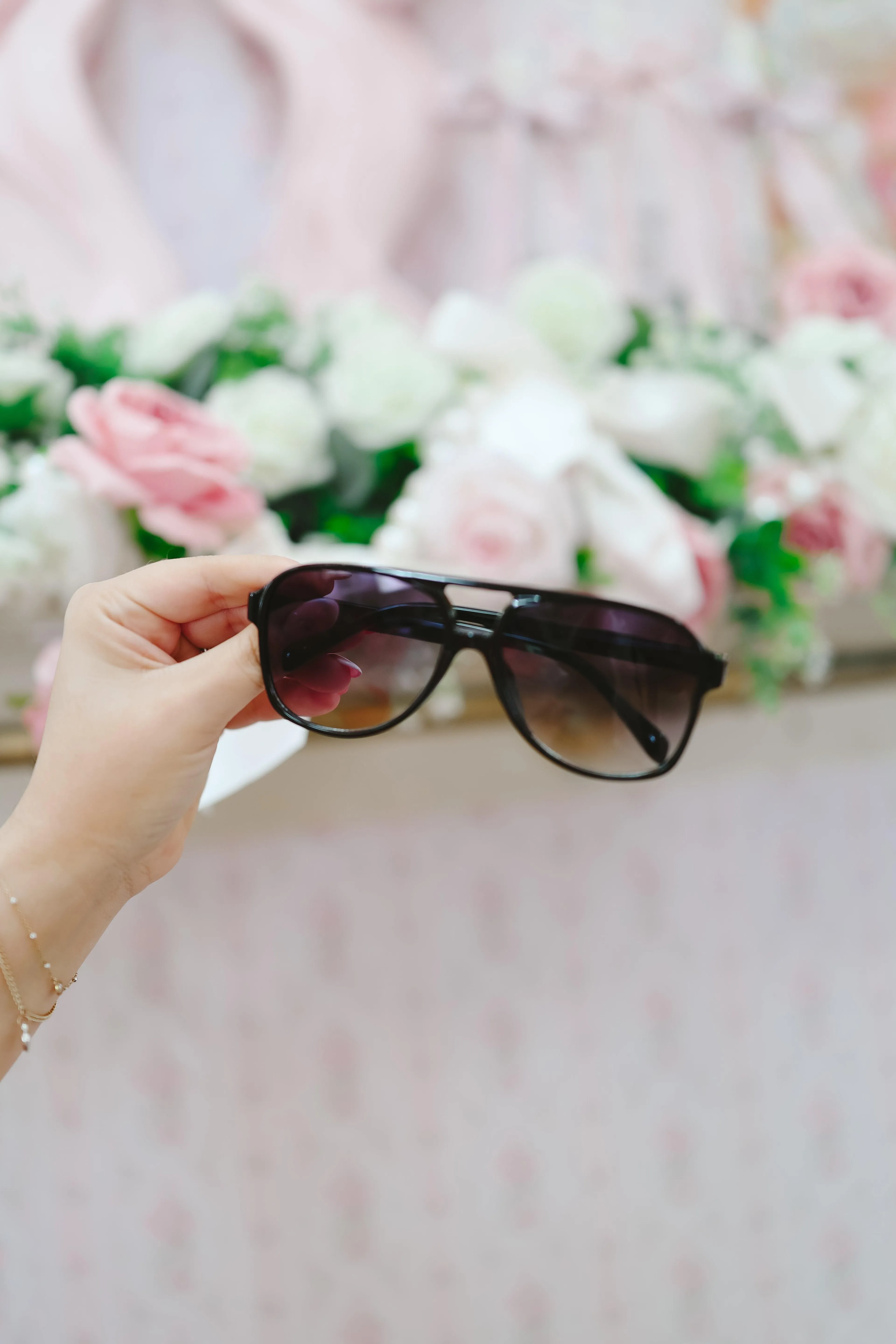 Katie Aviator Sunglasses - Black