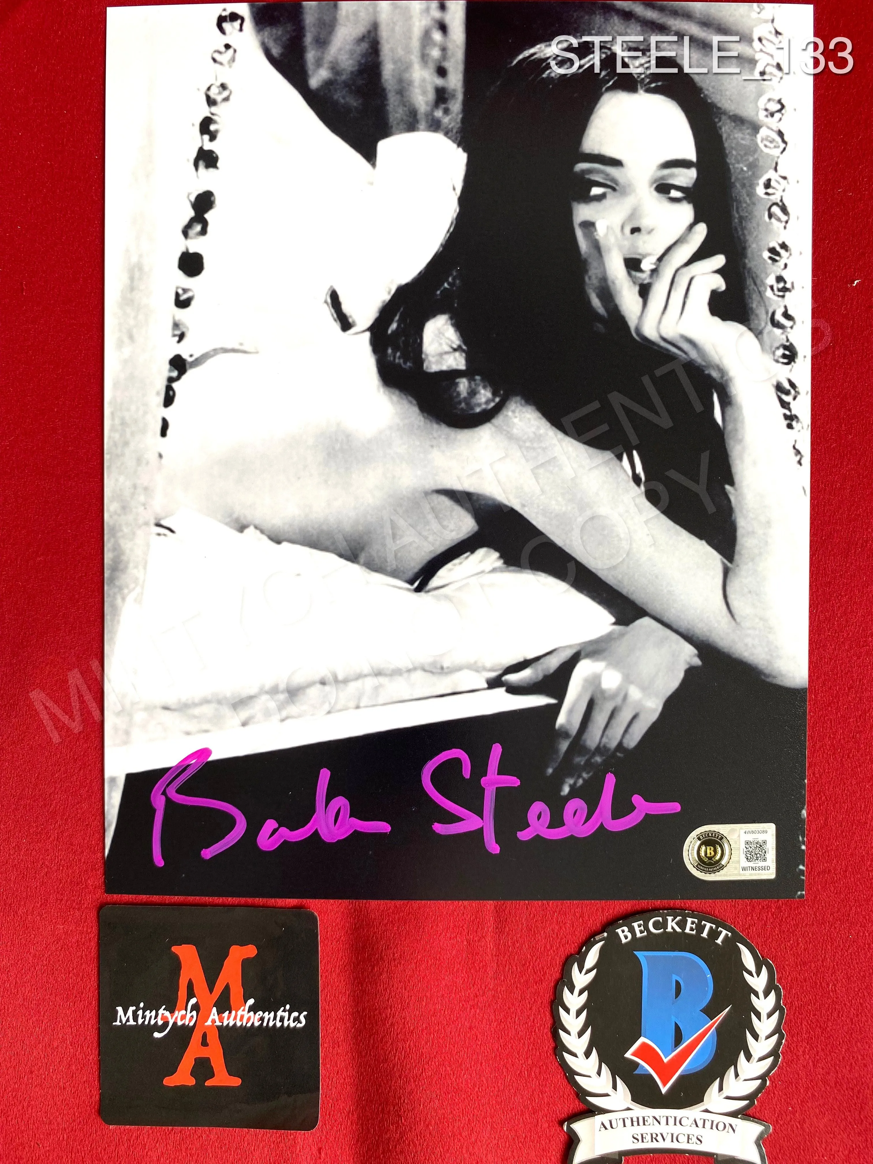 STEELE_133 - 8x10 Photo Autographed By Barbara Steele