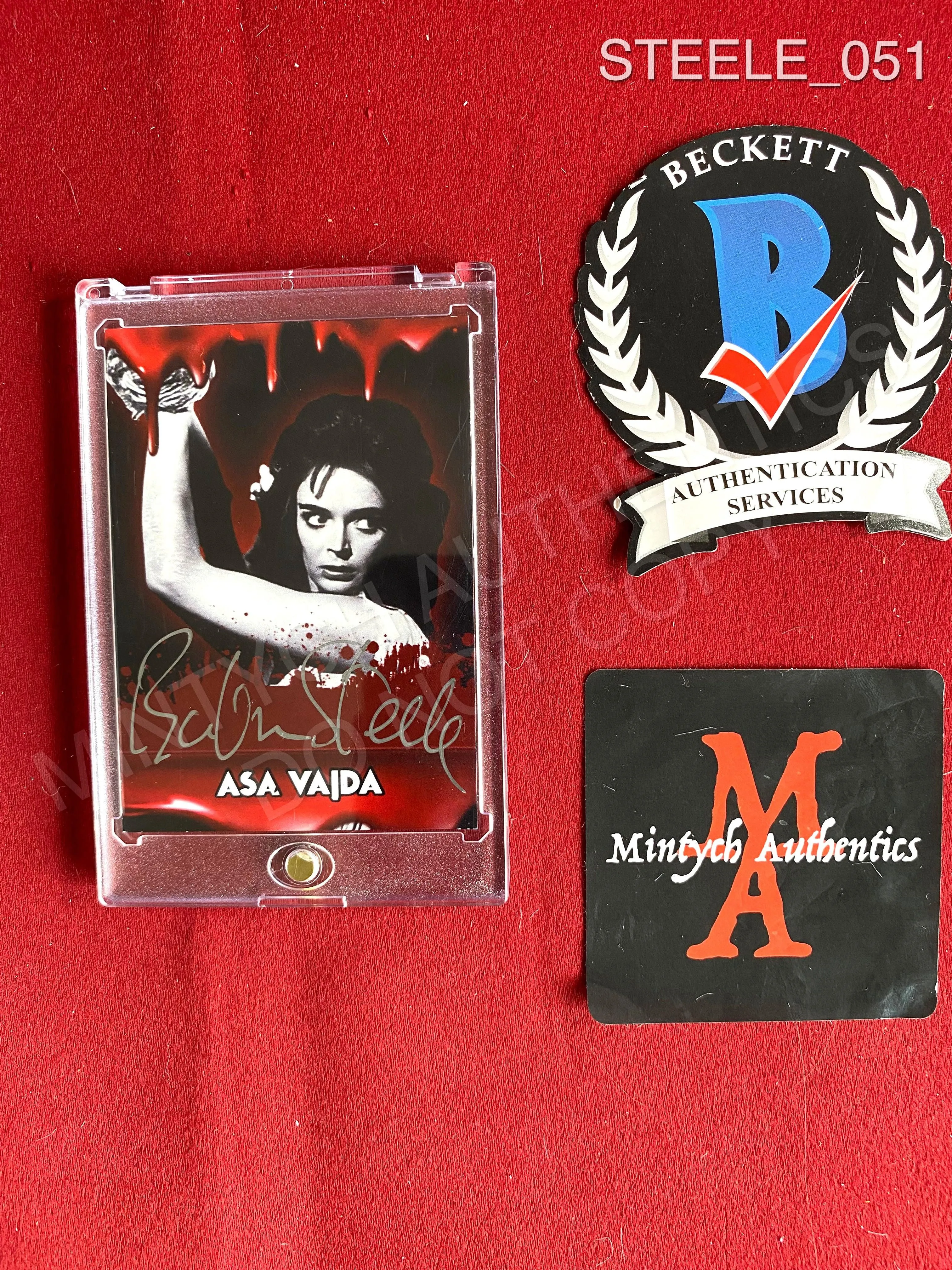 STEELE_051 - Asa Vaida Black Sunday Trading Card Autographed By Barbara Steele