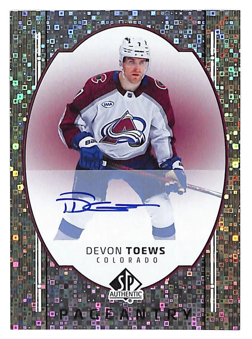 2025-26 Devon Toews SP Authentic Pageantry Autograph