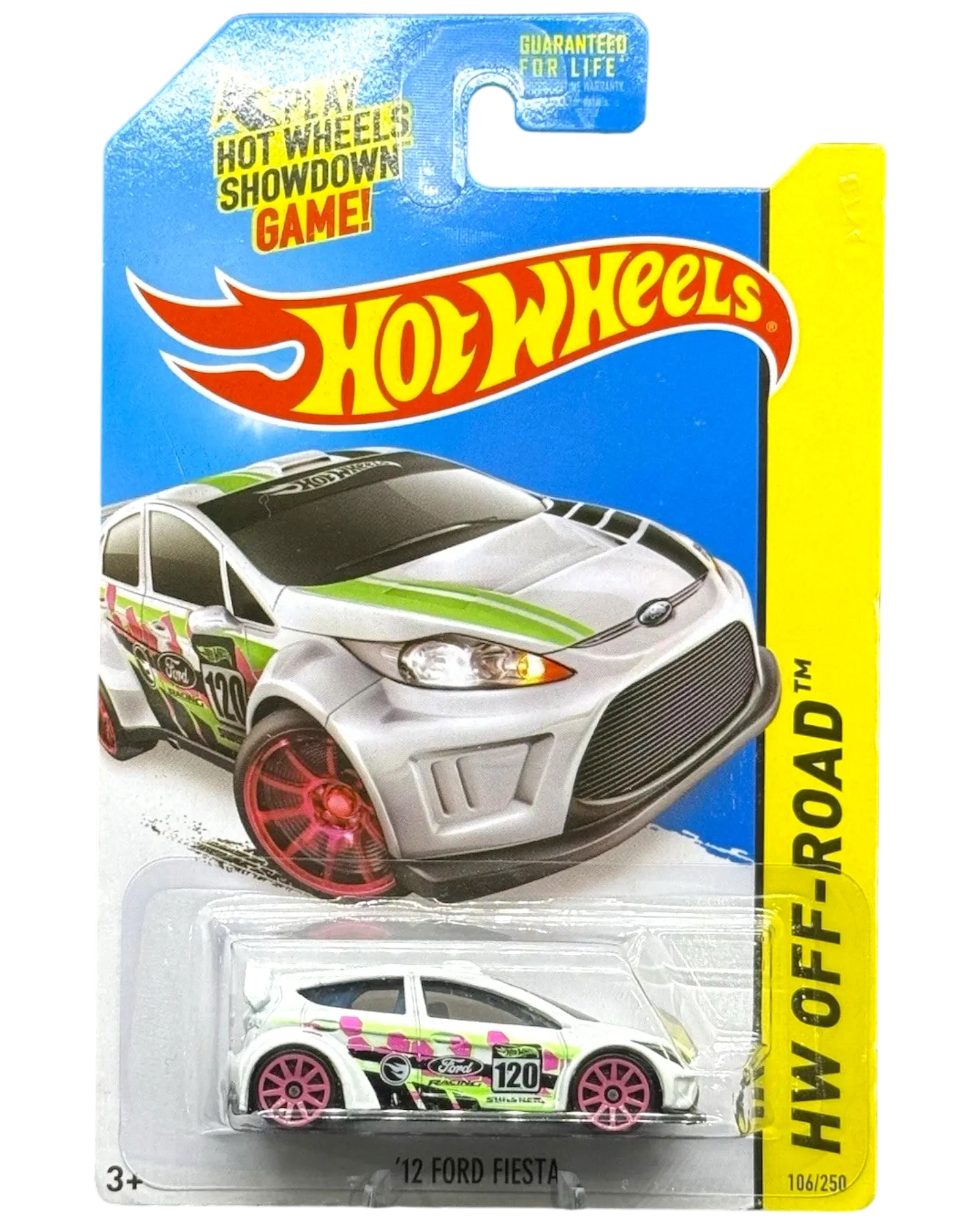 Hot Wheels '12 Ford Fiesta White Secret Treasure Hunt 1:64 Die-Cast HW Off-Road