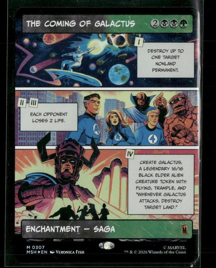 Marvel Super Heroes The Coming of Galactus (Borderless) Foil #307