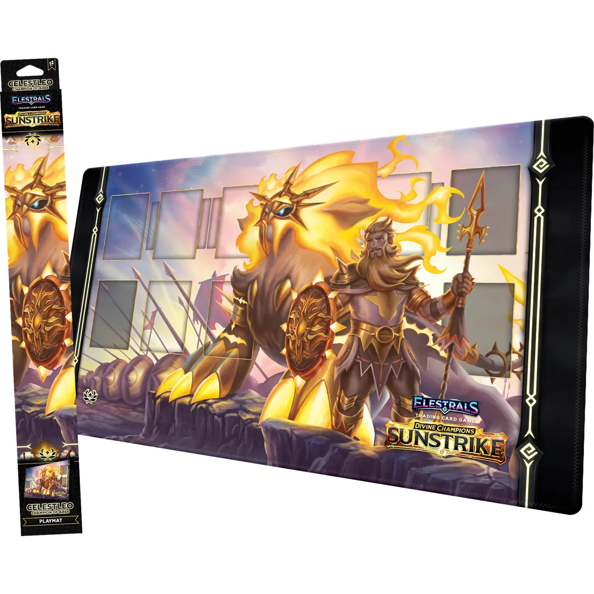 Elestrals Sunstrike Playmat - Celestleo Champion of Ares