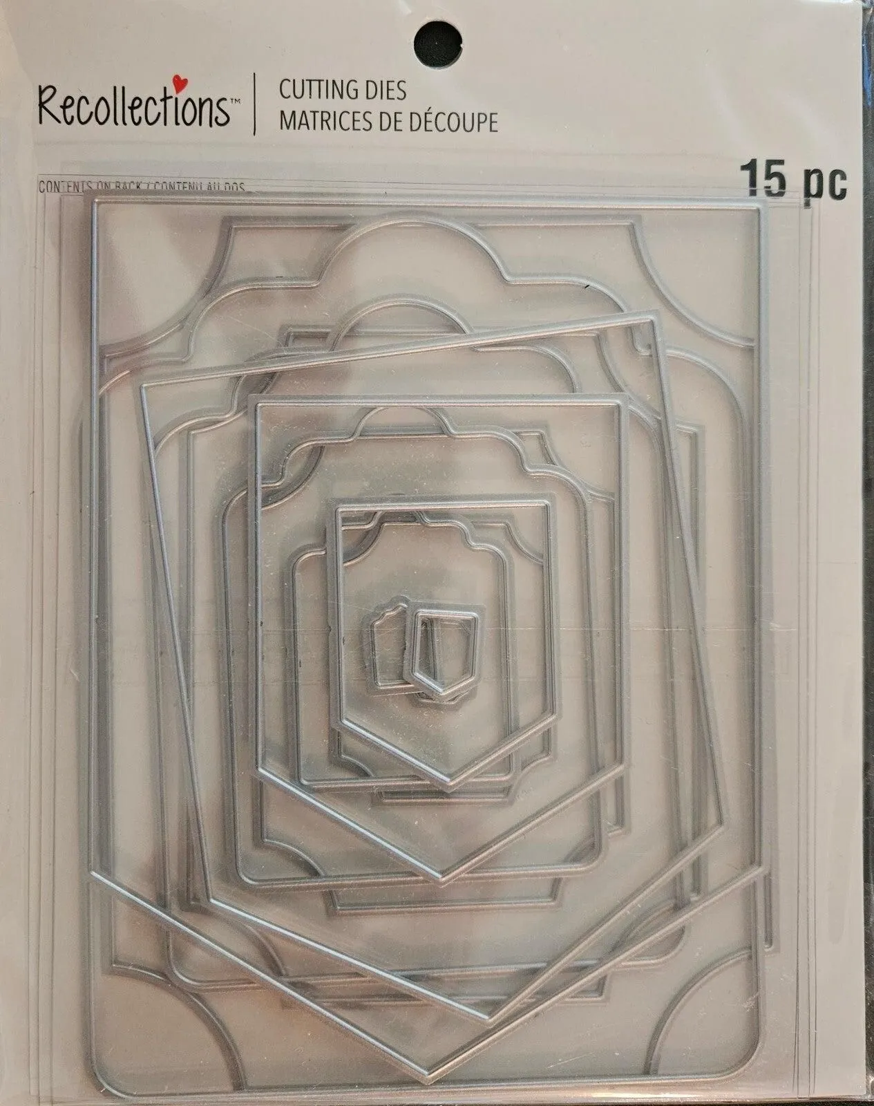 771707 Recollections 15-Piece Infinity Paper Cutting Dies 3 designs of 5 each