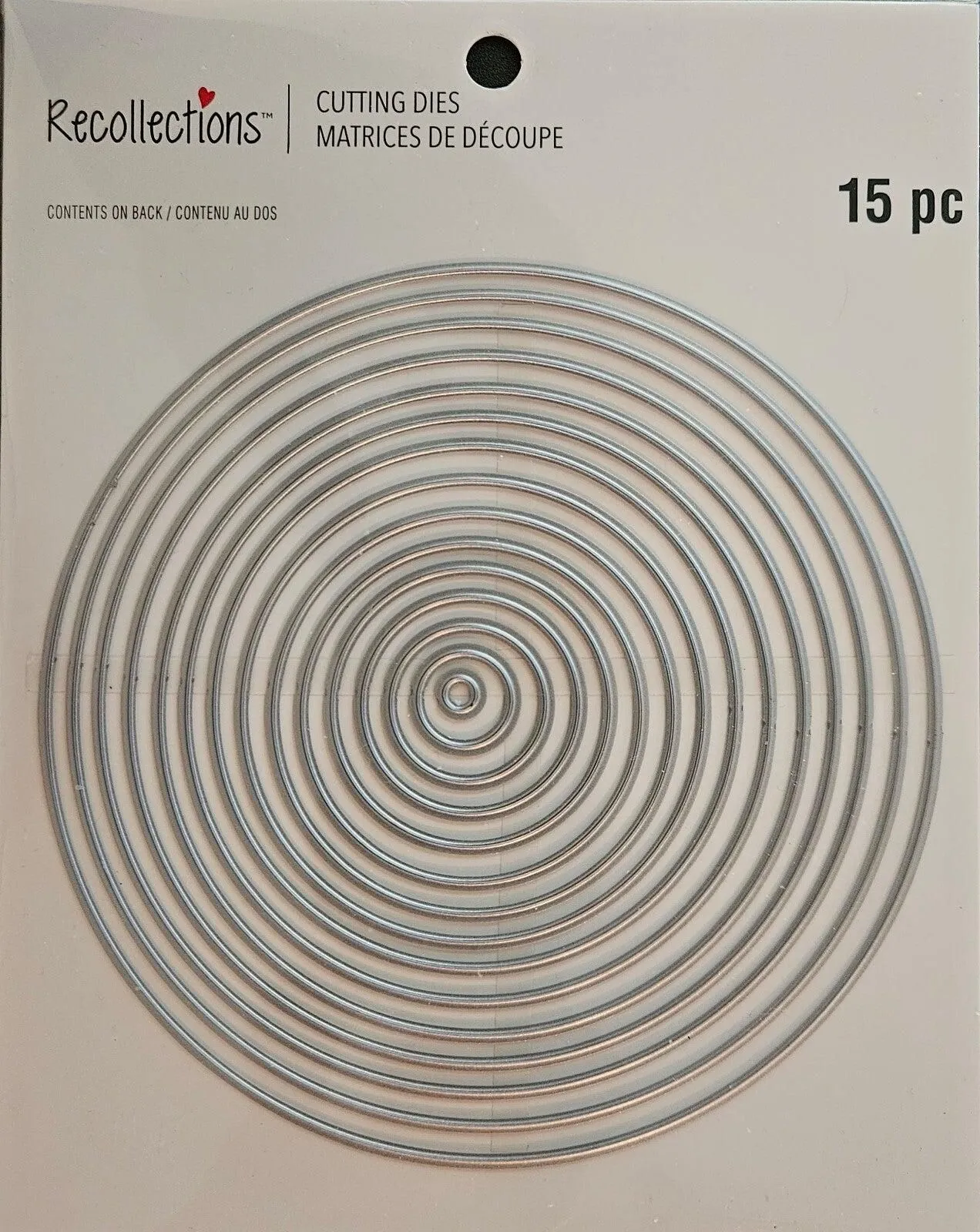 771705 Recollections 15-Piece infinity Circle Cutting Dies for Paper Crafting