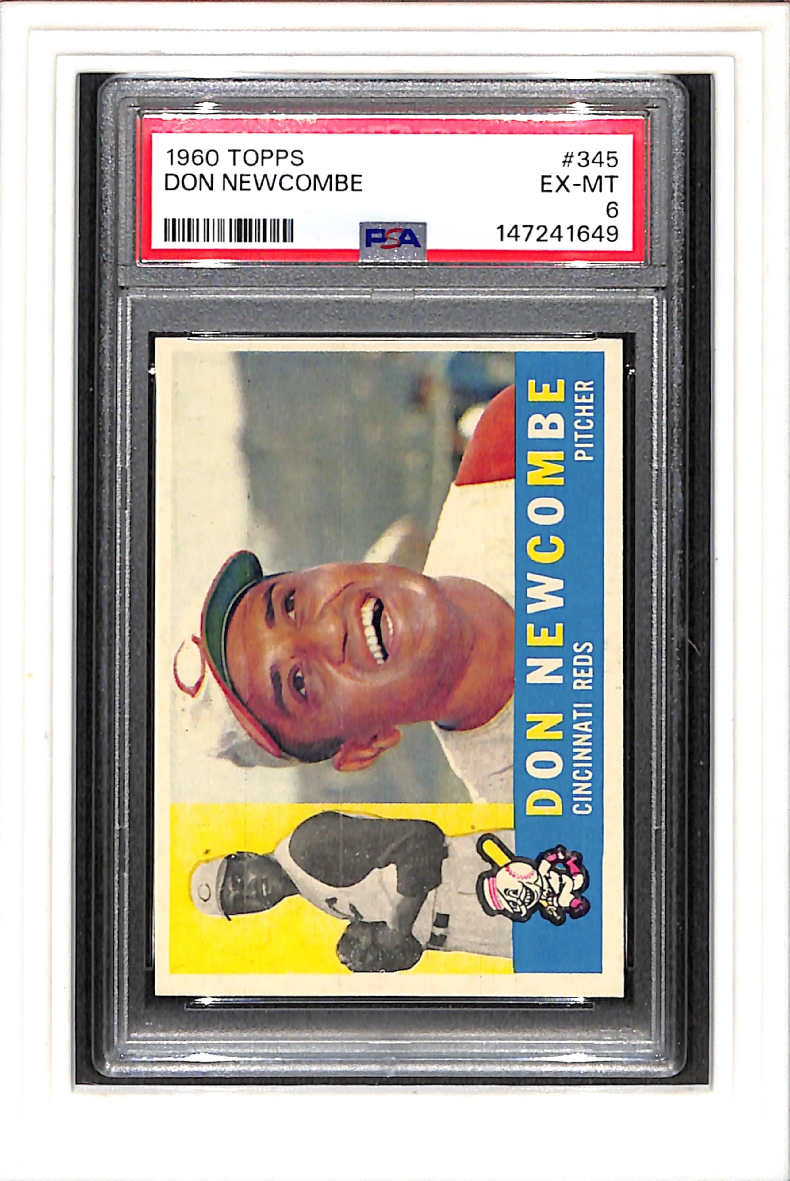 1960 Topps #345 Don Newcombe PSA 6 SN 147241649