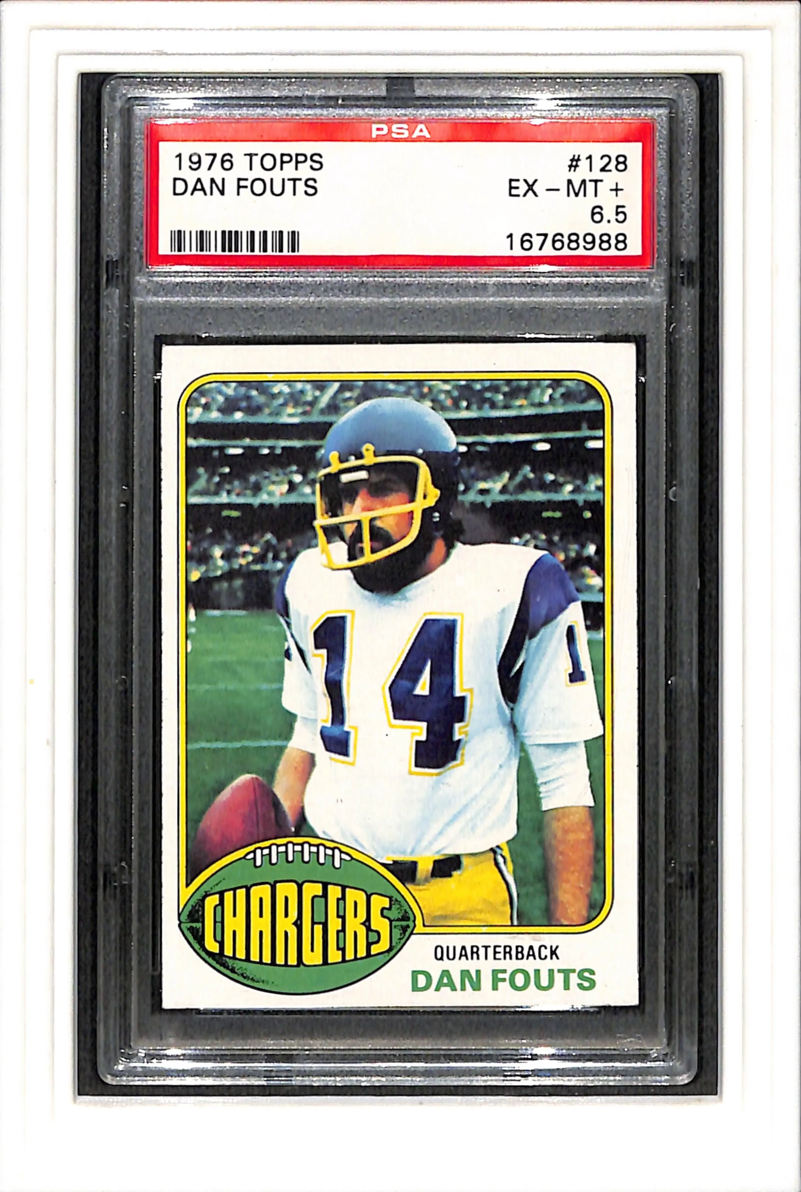 1976 Topps #128 Dan Fouts PSA 6.5 SN 16768988