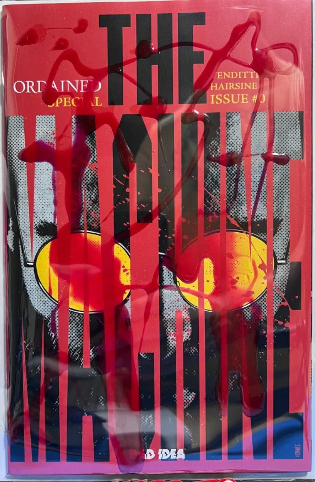 1:50 ORDAINED THE MACHINE #0 INCENTIVE EMBOSSED RAISED BLOOD - MOVIE COMING