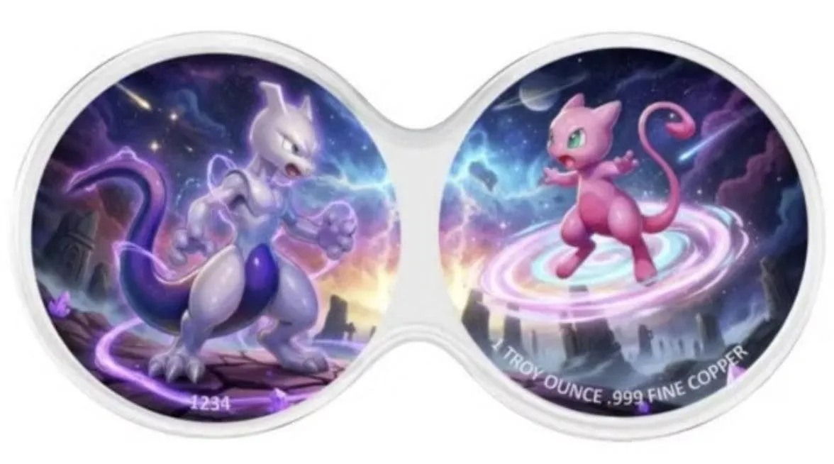 Mewtwo vs Mew – Limited Edition Fan-Inspired Copper Round Set (DuoStack Capsule)