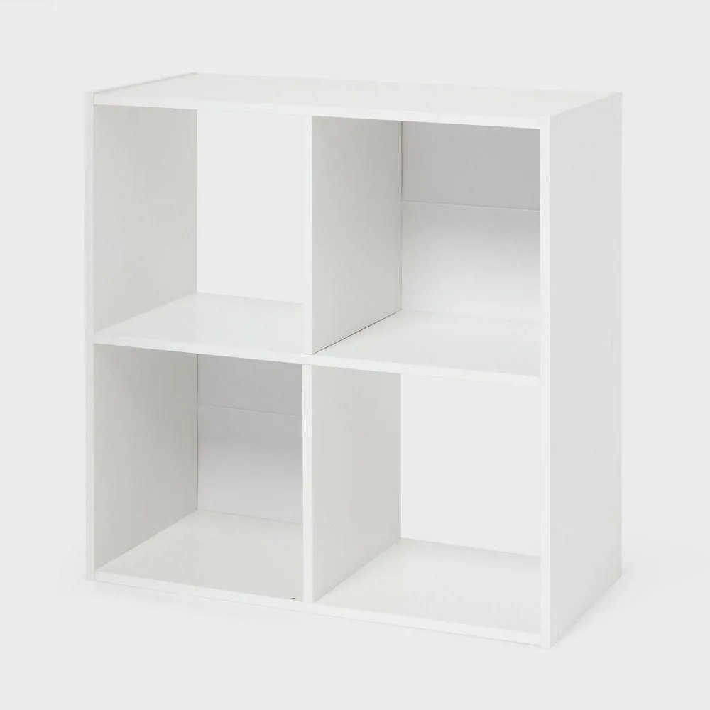New without box - 11" 4 Cube Book Shelf White - Brightroom
