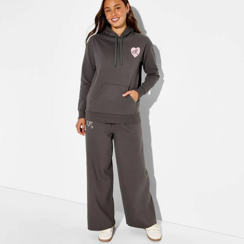New without Tags - Women's Olivia Rodrigo Hooded Graphic Pullover Sweatshirt - Gray S