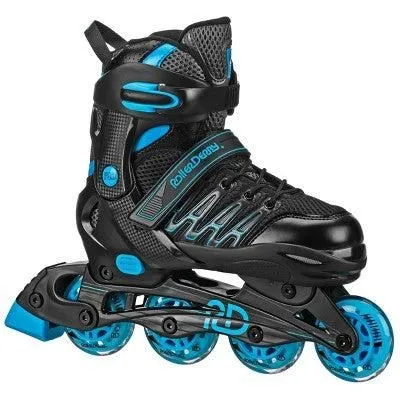 Open-box - Size: 7-10 - Roller Derby Custom Adult In-Fit Skates - Blue/Black 7-10