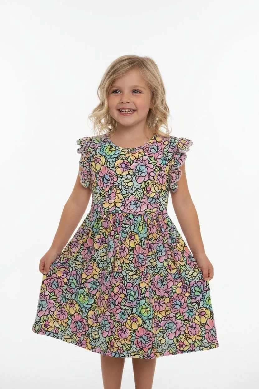 Pastel flour dress