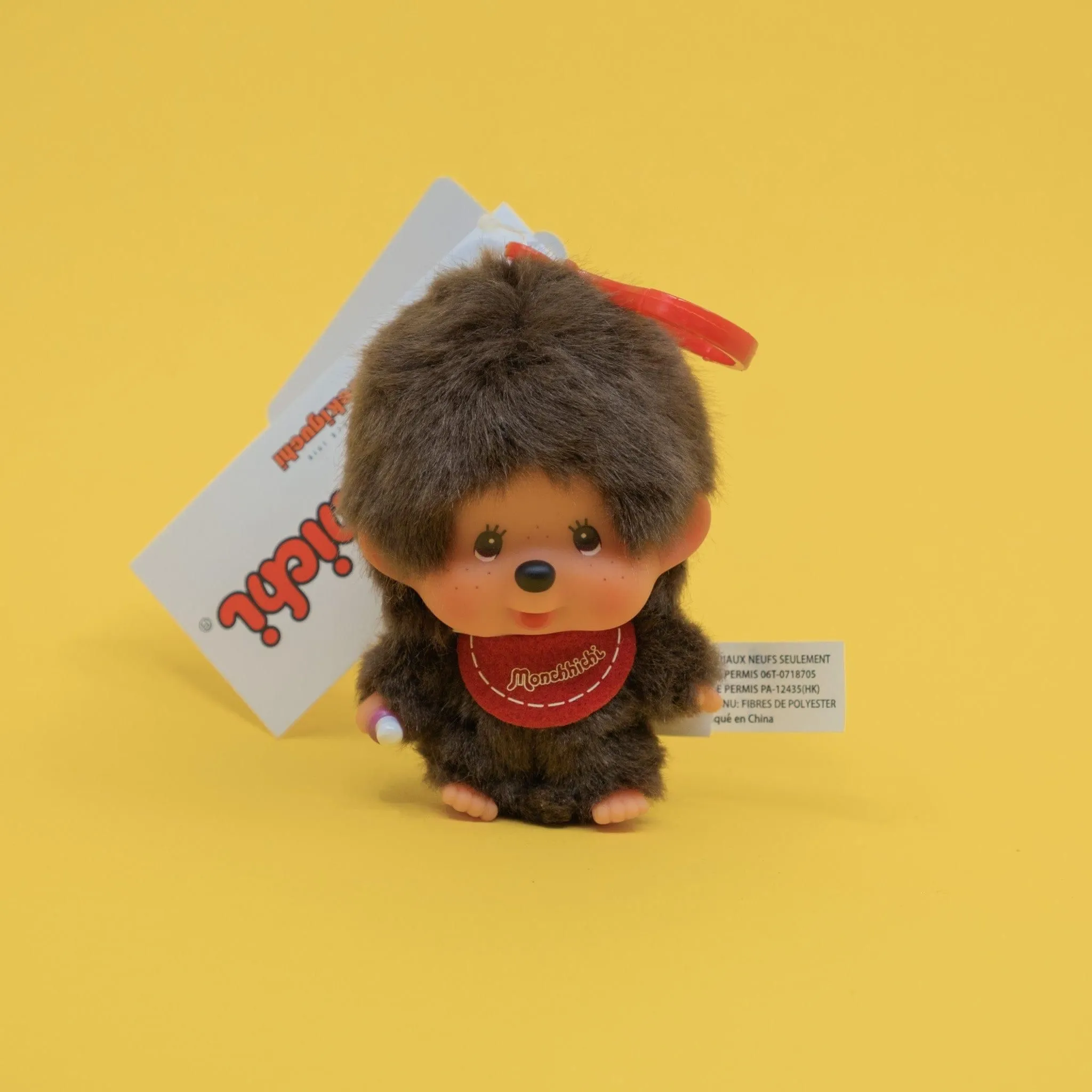 Monchhichi Boy Plush Keychain