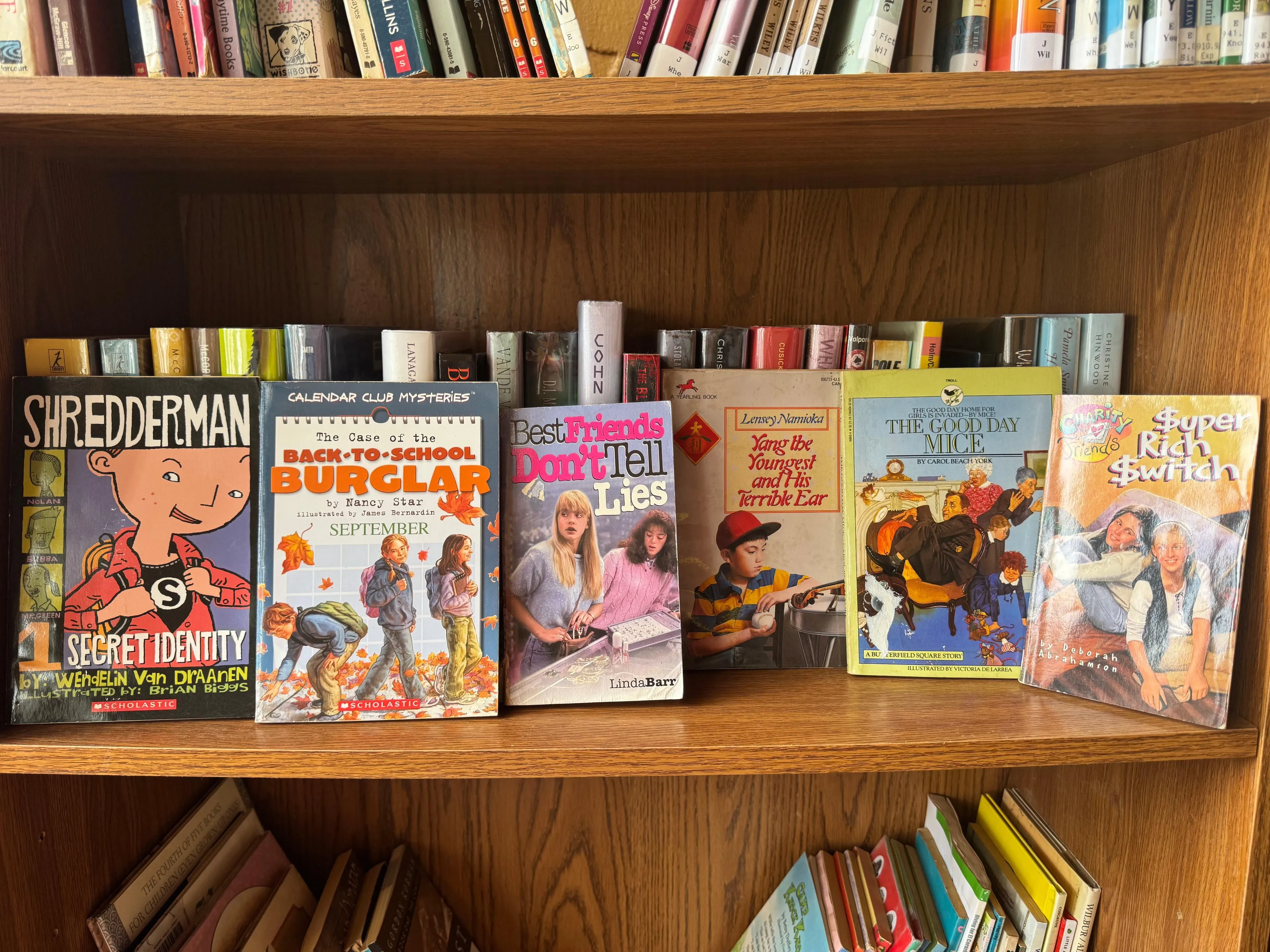 [ABM] Mystery & Adventure Middle Grade Book Bundle — 6 Ex-Library Books — Shredderman Calendar Club Yang Youngest