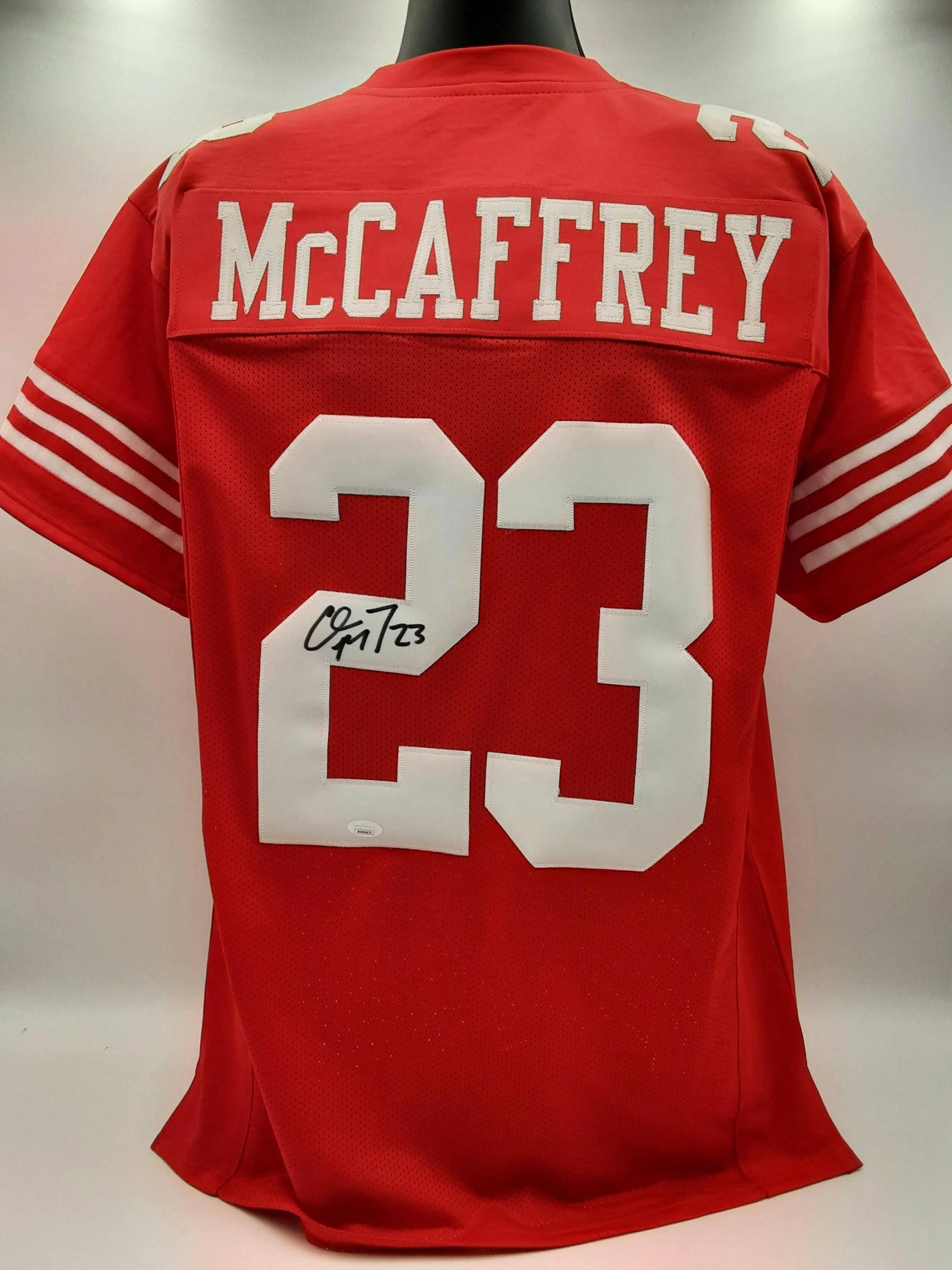 Christian McCaffrey Authentic Signed Pro Style Jersey Autographed JSA