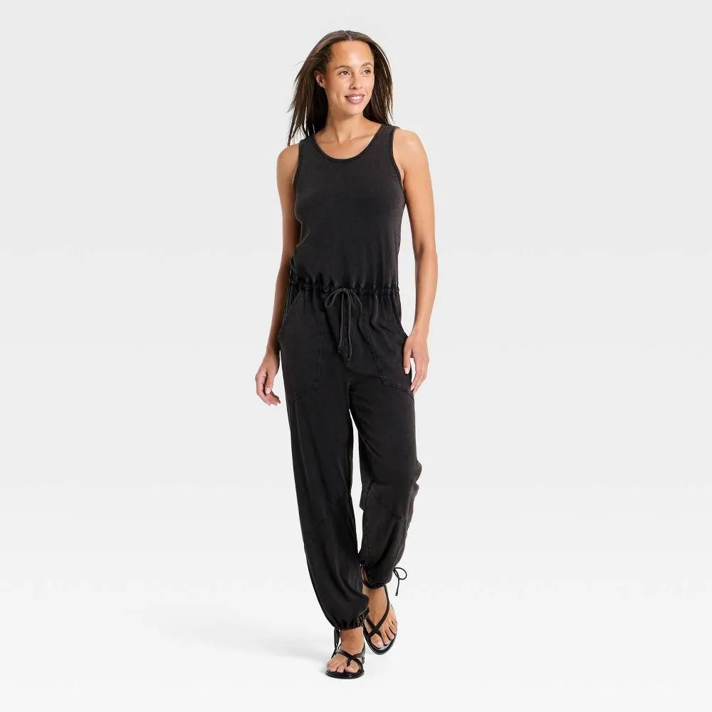 New without Tags - Women's Pull-On Jumpsuit - Universal Thread Black L