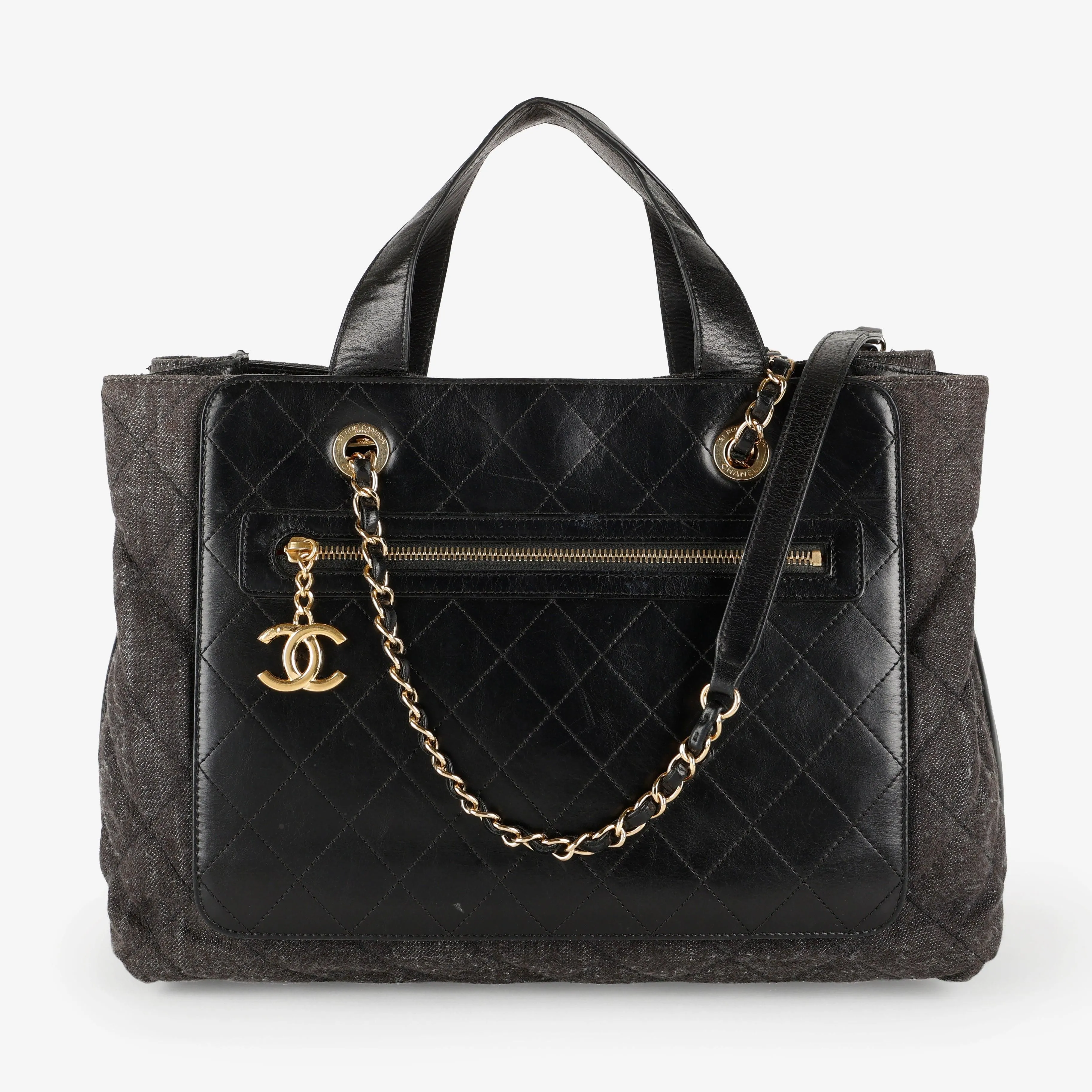 Urban Mix Tote, Black Denim
