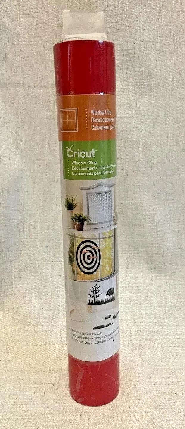 Cricut Window Cling Red 12x48